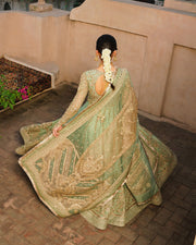 Pakistani Wedding Dress in Pishwas Frock Style