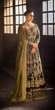 Pakistani Wedding Dress in Pishwas and Trousers Style