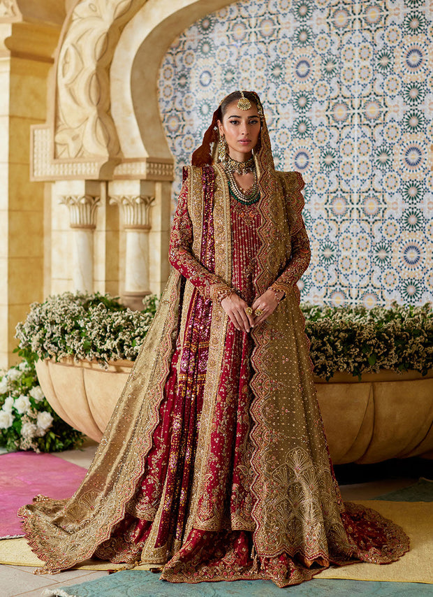 Pakistani Bridal Dress Classic Farshi Lehenga