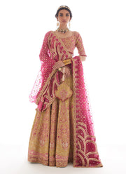 Pakistani Bridal Lehenga Rajasthani Dupatta Premium Bridal Dress