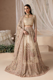 Pearl White Choli Lehenga Style Pakistani Bridal Dress