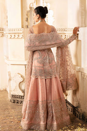 Pink Embroidered Pakistani Party Dress in Kameez Sharara Style