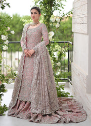 Light Pink Lehenga and Kameez Pakistani Bridal Dress