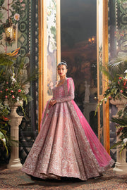 Pink Pakistani Bridal Dress in Pishwas Frock Style Online