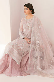 Pakistani Party Dress in Pink Kameez Trouser Style