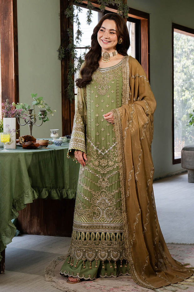 Pistachio Green Embroidered Pakistani Salwar Kameez Dupatta Suit