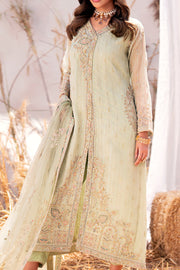 Pistachio Shade Pakistani Wedding Dress in Angrakha Style