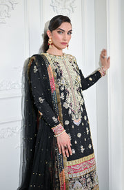 Premium Black Kameez Trouser Pakistani Wedding Dress Online