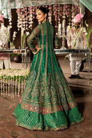 Premium Green Mehndi Dress in Bridal Lehenga and Frock Style