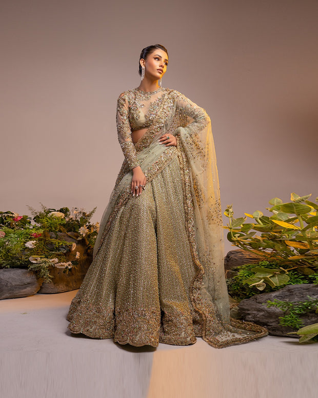 Premium Indian Bridal Dress in Wedding Lehenga and Choli Style