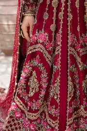 Premium Open Gown with Lehenga Dupatta Pakistani Bridal Dress