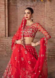 Premium Pakistani Bridal Dress in Hot Pink Choli Lehenga Style