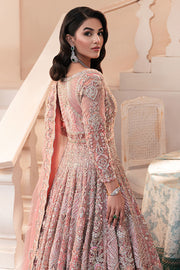 Premium Pakistani Bridal Dress in Open Pishwas and Lehenga Style