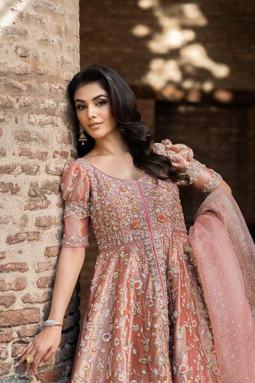 Premium Pakistani Bridal Dress in Pishwas and Lehenga Style