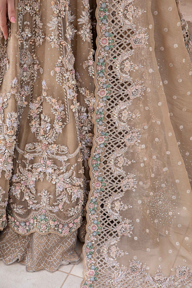 Premium Pakistani Bridal Dress in Royal Frock and Lehenga Style