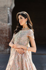 Premium Pakistani Bridal Dress in Royal Pink Gown Lehenga Style