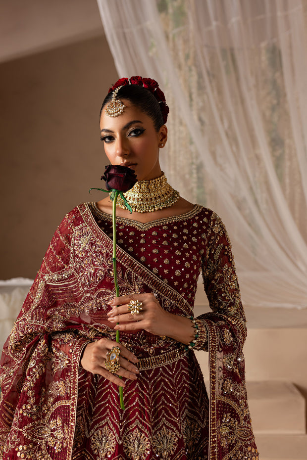 Premium Pakistani Bridal Dress in Wedding Choli Lehenga Style