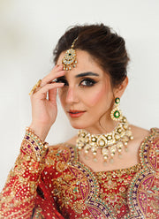 Premium Pakistani Bridal Outfit in Kameez and Lehenga Style