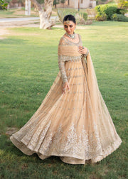 Premium Pakistani Bridal Outfit in Lehenga Pishwas Frock Style