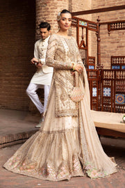 Premium Pakistani Nikkah Dress in Kameez and Gharara Style