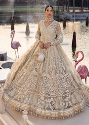 Premium Pakistani Wedding Dress in Bridal Pishwas Lehenga Style