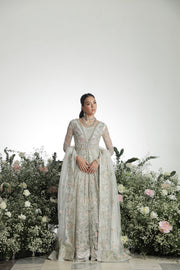 Premium Pakistani Wedding Dress in Lehenga and Open Gown Style