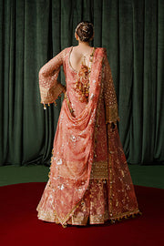 Premium Pakistani Wedding Dress in Pink Gharara Kameez Style