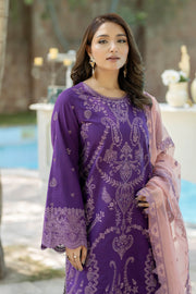 Purple Shade Embroidered Pakistani Salwar Kameez Dupatta Suit