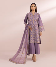 Purple Shade Pakistani Salwar Kameez Embroidered Salwar Suit