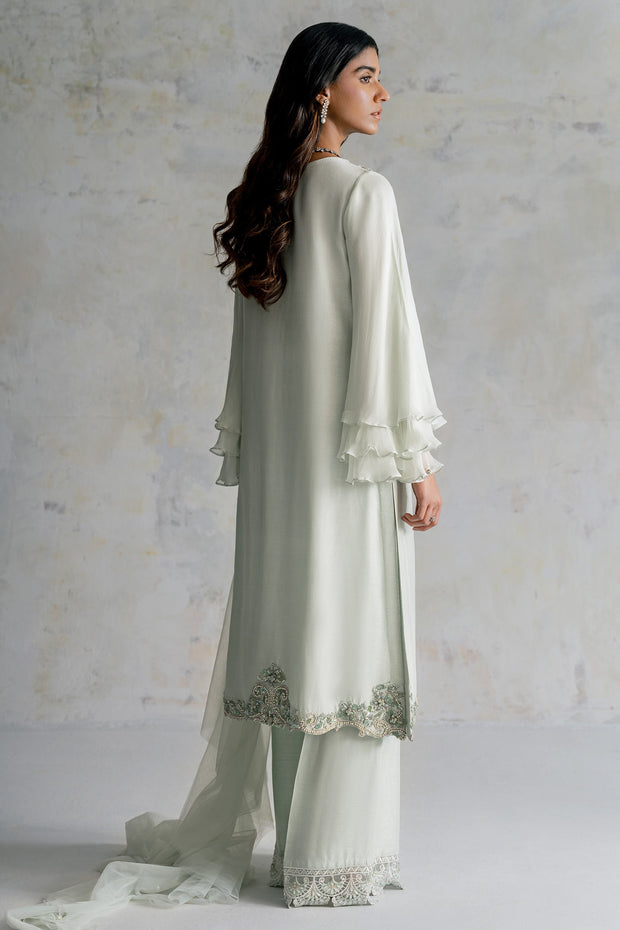 Raw Silk Kameez Trouser Dupatta Pakistani Wedding Dress Online