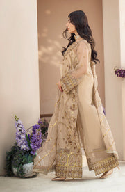 Regal Golden Heavily Embellished Pakistani Kameez Wedding Dress 2023