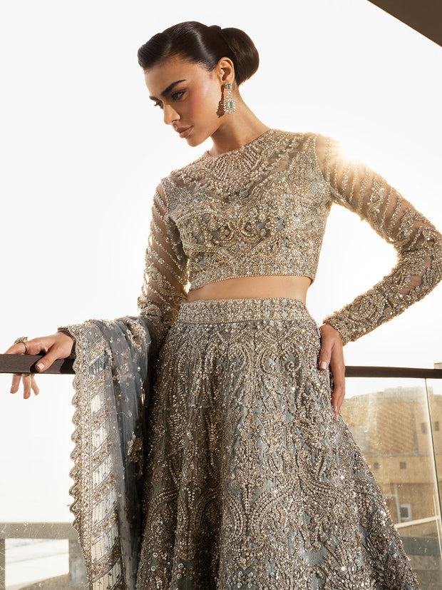 Royal Choli with Lehenga Pakistani Bridal Dress in Oakland