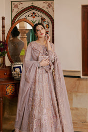 Royal Dusty Lilac Pakistani Wedding Dress Maxi Frock