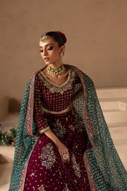 Royal Embellished Choli Lehenga Style Pakistani Bridal Dress