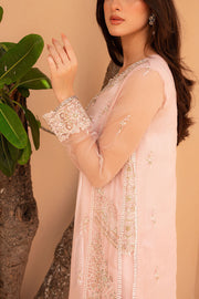 Royal Embellished Kameez Trouser Pink Pakistani Wedding Dress