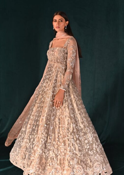 Royal Embellished Pishwas Frock Pakistani Wedding Dress