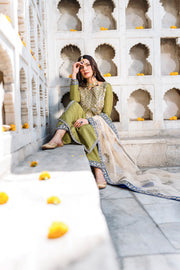 Royal Embroidered Kameez Trouser Pakistani Wedding Dress