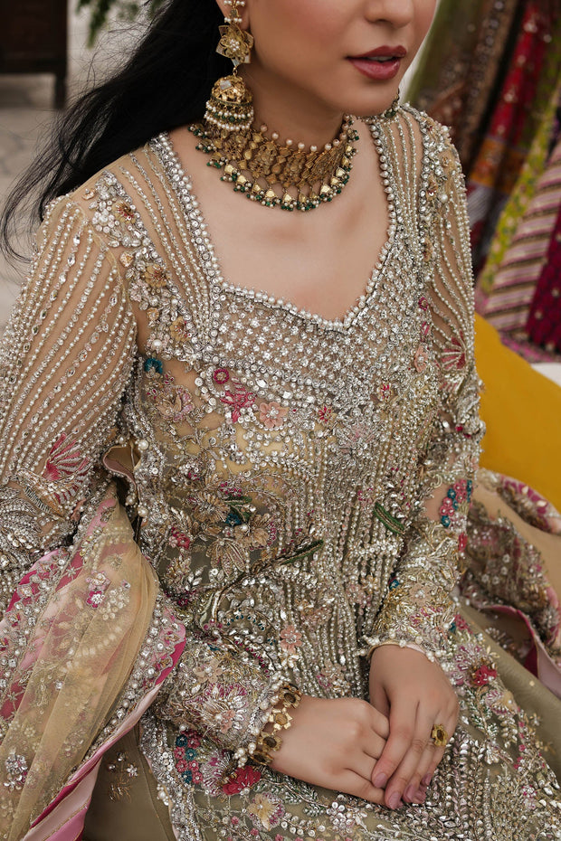 Royal Farah Talib Aziz Embellished Pakistani Wedding Dress