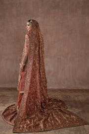 Royal Heavily Embellished Pakistani Bridal Dress Red Farshi Gharara