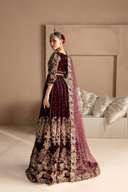 Royal Maroon Bridal Lehenga Choli Pakistani Dress