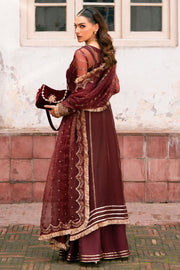 Royal Maroon Pakistani Wedding Kameez Sharara