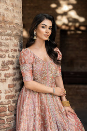 Royal Pakistani Bridal Dress in Pishwas and Lehenga Style