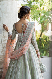 Royal Pakistani Bridal Dress in Pishwas and Lehenga Style