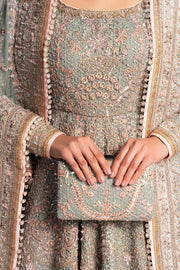 Royal Pakistani Bridal Dress in Pishwas and Lehnga Style