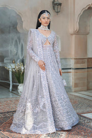 Royal Pakistani Bridal Walima Dress in Gown Lehenga Style