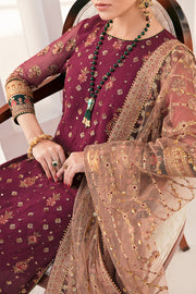 Royal Pakistani Party Dress in Chiffon Kameez Trouser Style