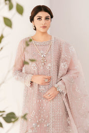 Royal Pakistani Party Dress in Pink Kameez Trouser Style