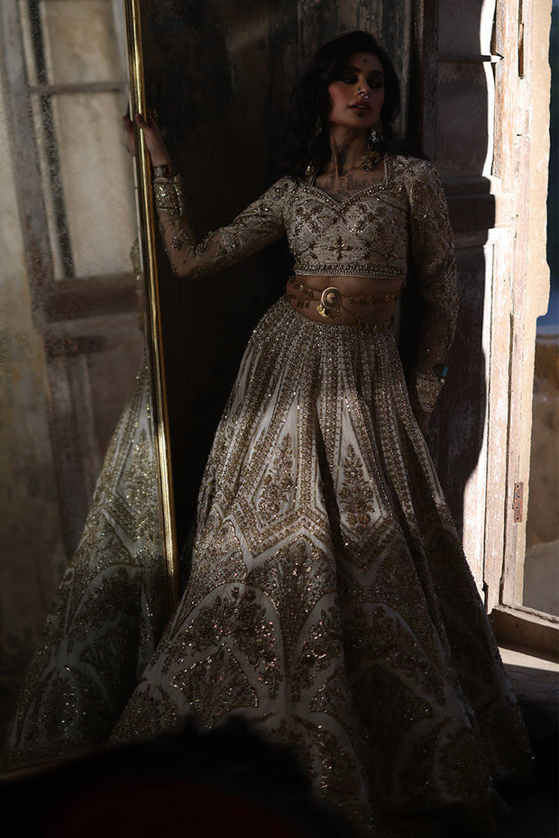 Royal Pakistani Wedding Dress in Bridal Choli Lehenga Style