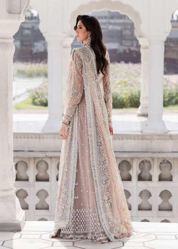 Royal Pakistani Wedding Dress in Bridal Pink Pishwas Style