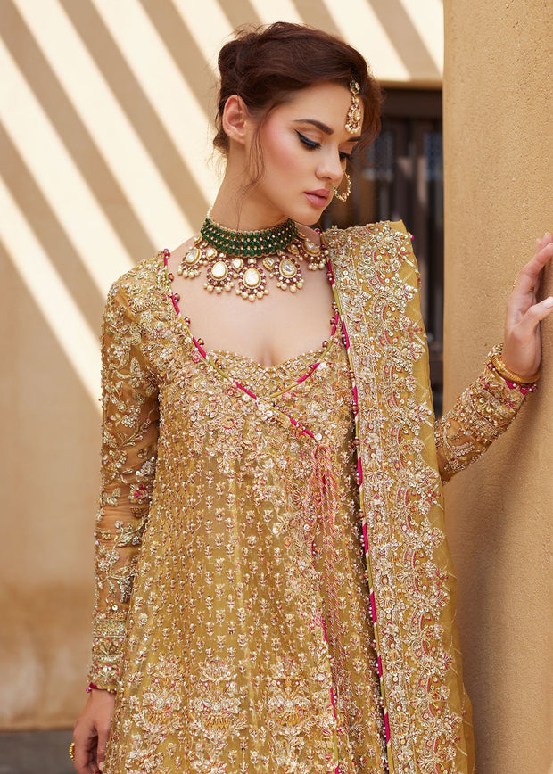 Royal Pakistani Wedding Dress in Bridal lehenga Gown Style